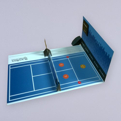 Tennis Pop Up Card